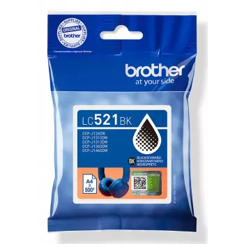 Brother LC521BK Originalius rašalo kasetė - juoda