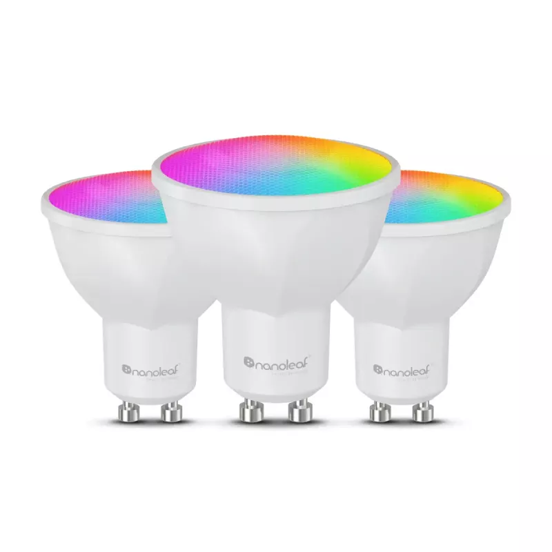 Išmanioji lemputė Nanoleaf N7502B02-3GU10 RGBCW Wi‑Fi 3 vnt. rinkinys GU10