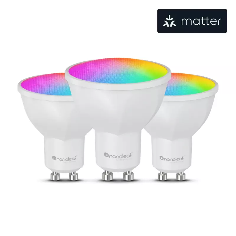 Išmanioji lemputė Nanoleaf N7502B02-3GU10 RGBCW Wi‑Fi 3 vnt. rinkinys GU10