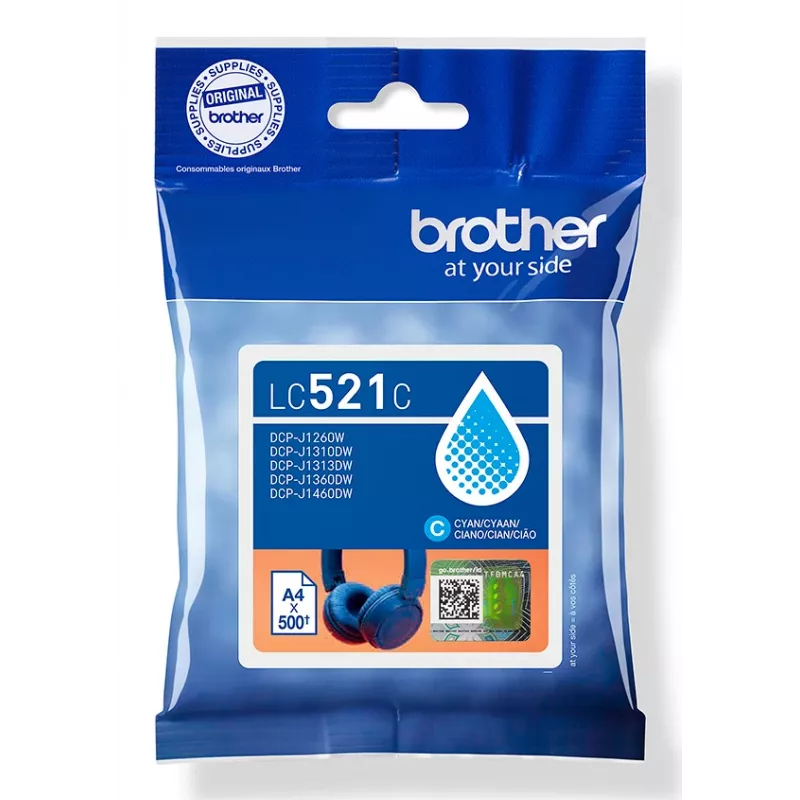 Brother LC521C Originalius Rašalo Kasetė – Žydra