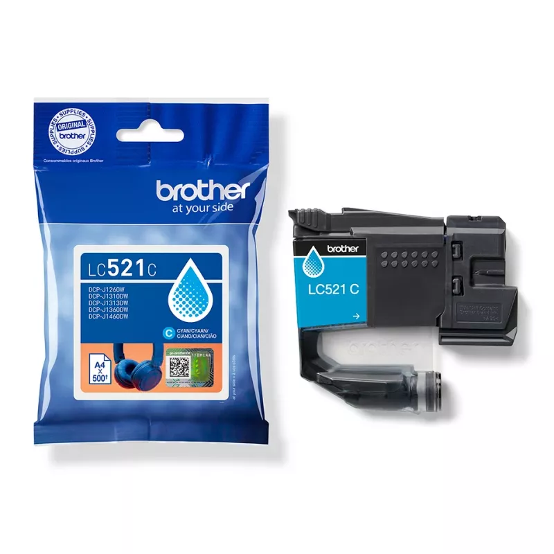 Brother LC521C Originalius Rašalo Kasetė – Žydra