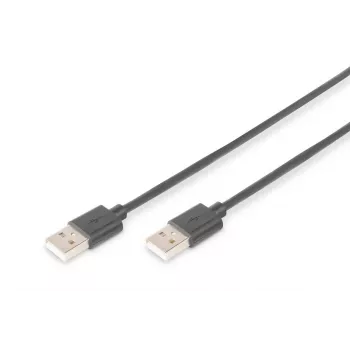 DIGITUS USB 2.0 ryšio kabelis, A tipo kištukas/kištukas, 1,8 m, USB 2.0 atitinkantis, juodas