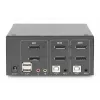 DIGITUS 2 prievadų DisplayPort DualView 60 Hz 4K 60 kadr./s kelių platformų palaikymas