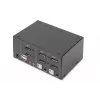 DIGITUS 2 prievadų DisplayPort DualView 60 Hz 4K 60 kadr./s kelių platformų palaikymas
