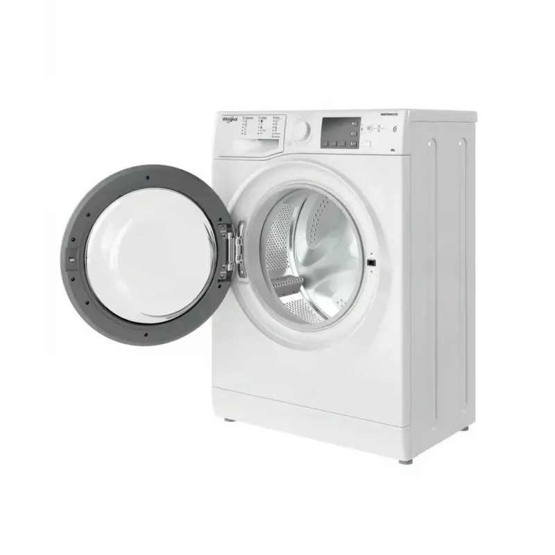 Skalbimo mašina Whirlpool WRBSB 6249 W EU — priekinio pakrovimo, 6 kg, 1151 aps./min., C energijos klasė, balta