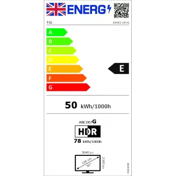 Televizorius TCL 50 colių V6C 4K Ultra HD (3840x2160), DLED, Google TV, Direct-LED, HDR10+, 3×HDMI 2.1, Bluetooth 5.4, Wi‑Fi 5