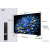 TCL 55T69C 55 colių QLED 4K Ultra HD televizorius, Direct-LED, Google TV, HDR10+, 60Hz, Dolby Atmos, Wi‑Fi/Bluetooth