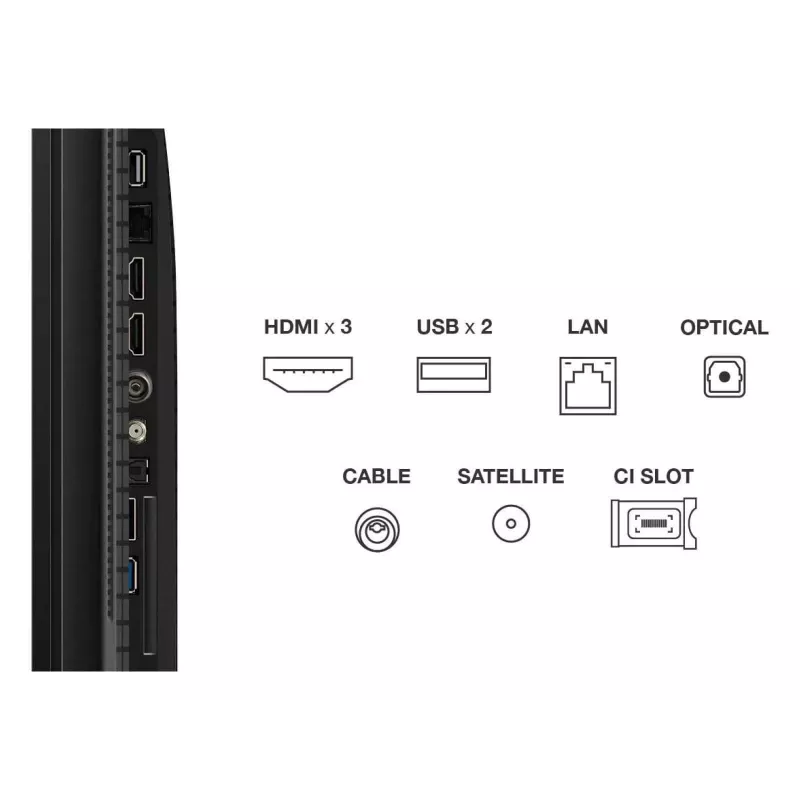 TCL T69C 43T69C televizorius 109,2 cm (43 col.) 4K Ultra HD išmanusis televizorius Wi-Fi juodas 350 cd/m²