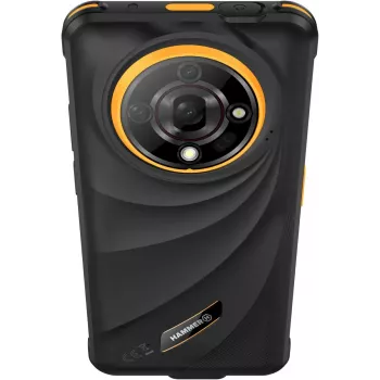 Išmanusis telefonas Hammer Iron 6 – 6,56 colio IPS TFT, 128GB, 6GB RAM, Android 14, 4G, juodas