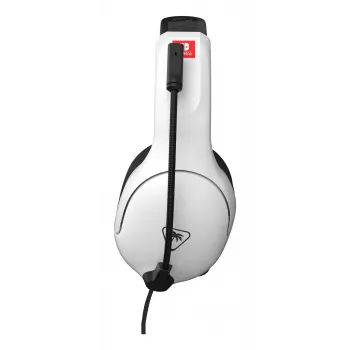 Turtle Beach Airlite Fit juodai baltos laidinės žaidimų ausinės su užlenkiamu nutildymo mikrofonu, uždėtinės, aukščiausios kokybės patogumas ir 40 mm garsiakalbiai. Oficialiai licencijuotos Nintendo Switch