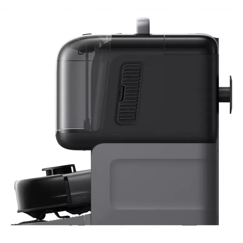 Robotinis dulkių siurblys ir šluota Eufy Omni E28 — 3 L dulkių, 2,5 L vandens, 5200 mAh baterija, juoda