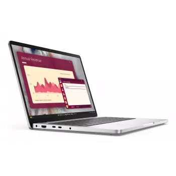 DELL Pro 14 PC14250 Intel Core Ultra 5 235U nešiojamas kompiuteris 35,6 cm (14 colių) Full HD+ 16 GB DDR5-SDRAM 512 GB SSD Wi-Fi 6E (802.11ax) Windows 11 Pro Platinum