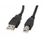 USB 2.0 laidas LANBERG CA-USBA-11CC-0018-BK 1,8 m, USB A į USB B, juodas, 480 Mbit/s