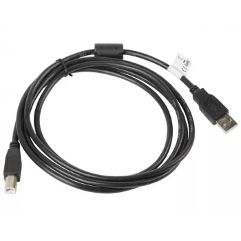 USB 2.0 laidas LANBERG CA-USBA-11CC-0018-BK 1,8 m, USB A į USB B, juodas, 480 Mbit/s