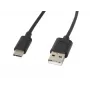 USB laidas LANBERG CA-USBO-10CC-0018-BK USB 2.0, USB A (vyriškas) į USB C (vyriškas), 1,8 m, juodas