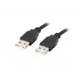 USB A – A laidas LANBERG CA-USBA-20CU-0018-BK 1,8 m USB 2.0 juodas, nikeliuoti kontaktai