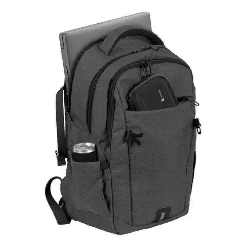 Miesto kuprinė NATEC NTO-2226 — poliesteris, 160×325×465 mm, juoda/pilka