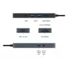 TARGUS Hyperdrive Flex 8 Port USB-c Hub (juoda)