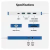 TARGUS Hyperdrive Flex 8 Port USB-C Hub (mėlynas)