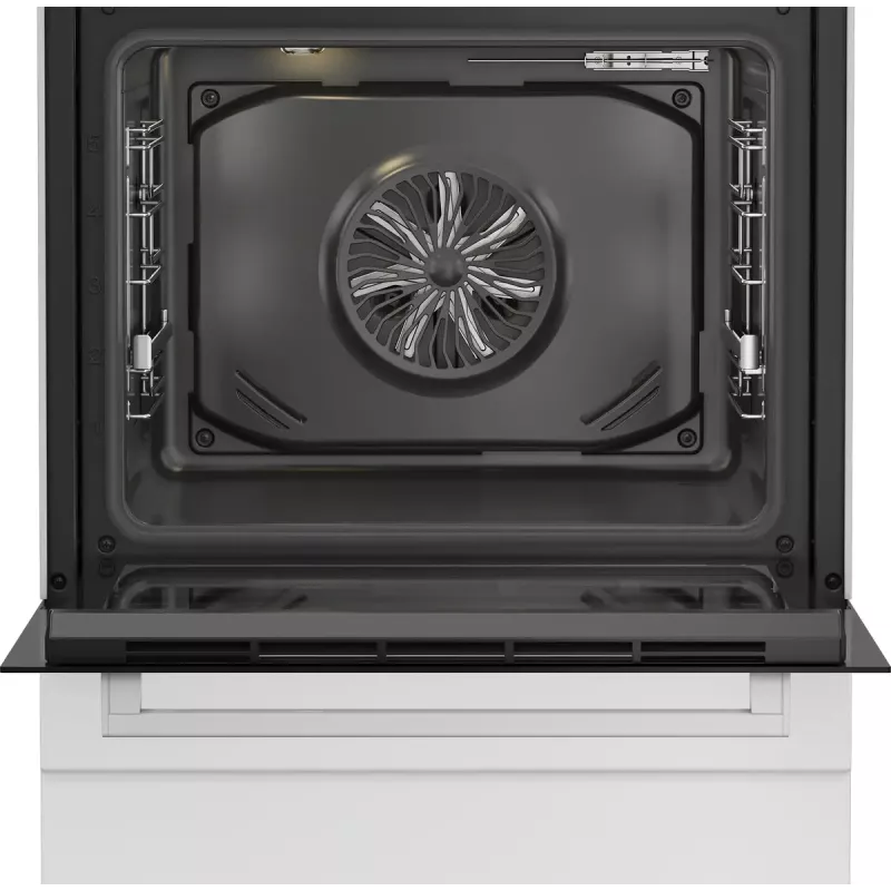Laisvai pastatoma viryklė Beko FBM62330GWDTN Elektrinė Dujinė Juoda Balta 72L A
