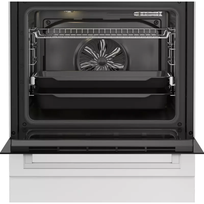 Laisvai pastatoma viryklė Beko FBM62330GWDTN Elektrinė Dujinė Juoda Balta 72L A