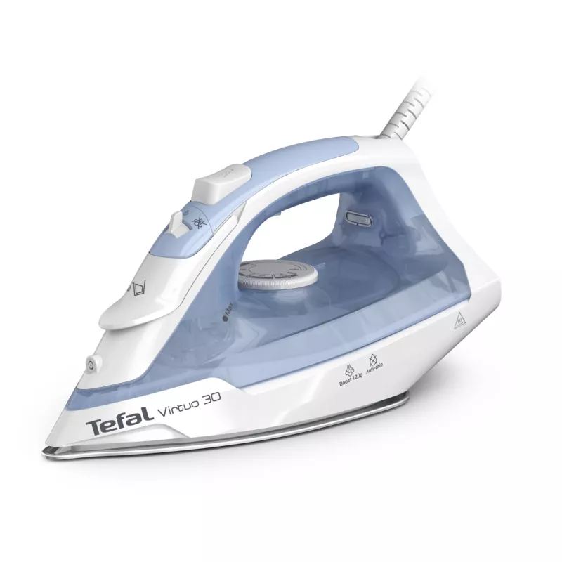 Tefal Virtuo 30 FV2C41E0 lygintuvas „Dry & Steam“ keraminis padas 2000 W mėlynas, baltas