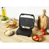 Kontaktinė kepsninė Tefal Inicio Compact GC270D10 — stačiakampė 1000 W, grotelių paviršius, juoda / nerūdijantis plienas