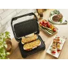 Kontaktinė kepsninė Tefal Inicio Compact GC270D10 — stačiakampė 1000 W, grotelių paviršius, juoda / nerūdijantis plienas
