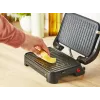 Kontaktinė kepsninė Tefal Inicio Compact GC270D10 — stačiakampė 1000 W, grotelių paviršius, juoda / nerūdijantis plienas