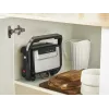 Kontaktinė kepsninė Tefal Inicio Compact GC270D10 — stačiakampė 1000 W, grotelių paviršius, juoda / nerūdijantis plienas