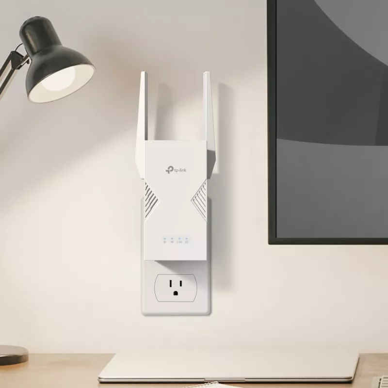 Tinklo siųstuvas-imtuvas TP‑LINK BE3600 2882 Mbit/s, dviejų juostų 2,4/5 GHz, 1× RJ‑45, baltas
