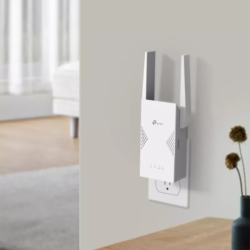Tinklo siųstuvas-imtuvas TP‑LINK BE3600 2882 Mbit/s, dviejų juostų 2,4/5 GHz, 1× RJ‑45, baltas