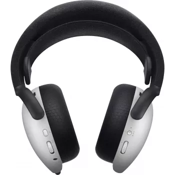 Ausinės Alienware AW725H laidinės ir belaidės, ant galvos, žaidimams, USB Type-C, Bluetooth, juodos, baltos