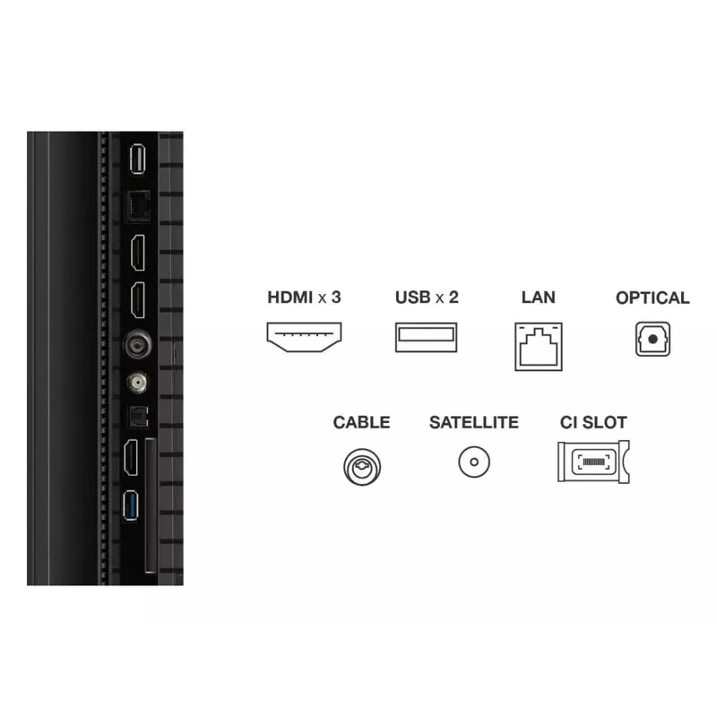 TCL T69C 75T69C televizorius 190,5 cm (75 col.) 4K Ultra HD išmanusis televizorius Wi-Fi juodas 350 cd/m²