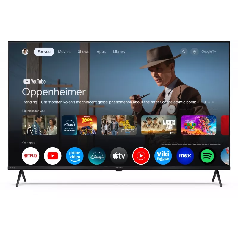 Sharp 43HP5265E TV 109,2 cm (43 colių) 4K Ultra HD išmanusis televizorius su „Wi-Fi“, juodas