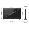 Sharp 43HP5265E TV 109,2 cm (43 colių) 4K Ultra HD išmanusis televizorius su „Wi-Fi“, juodas