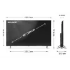 Sharp 55HP5265E TV 139,7 cm (55 colių) 4K Ultra HD išmanusis televizorius Wi-Fi juodas