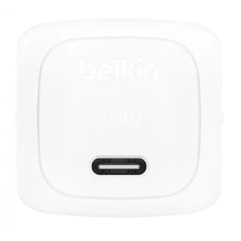 BELKIN sieninis įkroviklis - Boostcharge - kompaktiškas USB-C 20W PPS - baltas