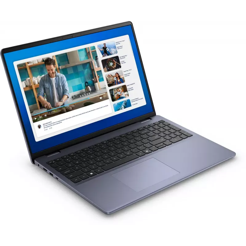 DELL DC16251 Intel Core 7 150U nešiojamas kompiuteris 40,6 cm (16 colių) Full HD+ 16 GB DDR5-SDRAM 512 GB SSD Wi-Fi 6E (802.11ax) Ubuntu Linux mėlynas
