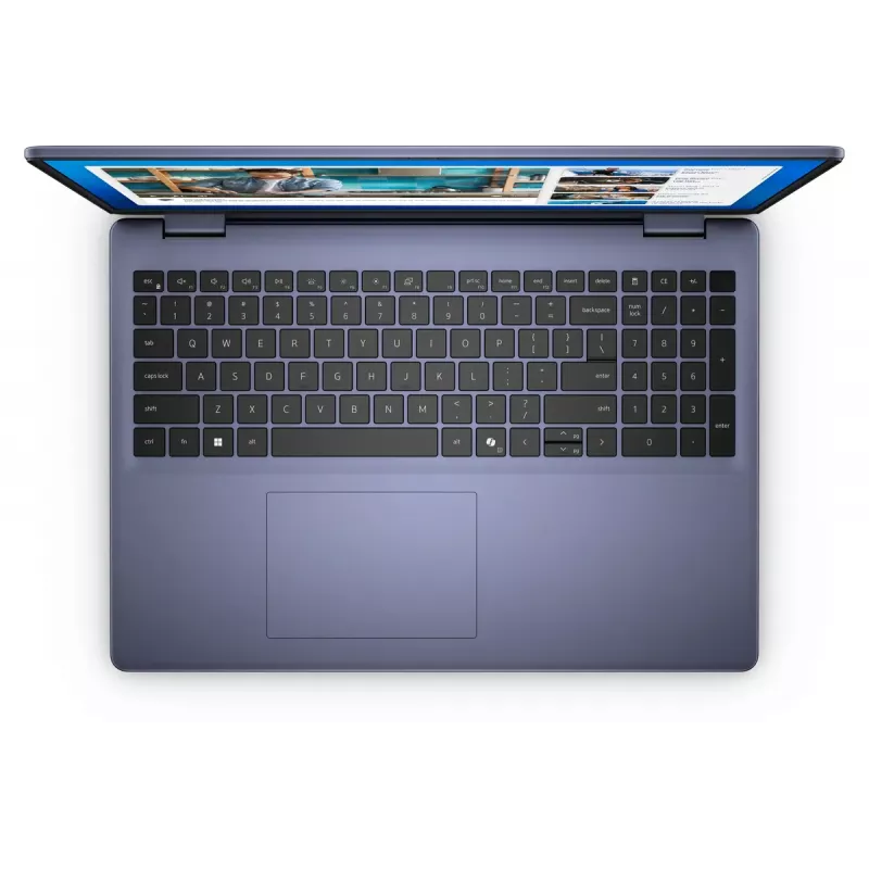 DELL DC16251 Intel Core 7 150U nešiojamas kompiuteris 40,6 cm (16 colių) Full HD+ 16 GB DDR5-SDRAM 512 GB SSD Wi-Fi 6E (802.11ax) Ubuntu Linux mėlynas