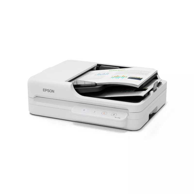 Epson WorkForce DS-1730 Plokščiasis ir ADF skaitytuvas 1200 x 1200 DPI A4 Juoda, Balta