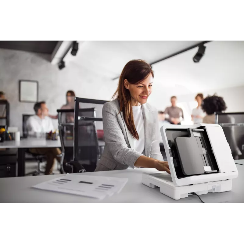 Epson WorkForce DS-1730 Plokščiasis ir ADF skaitytuvas 1200 x 1200 DPI A4 Juoda, Balta