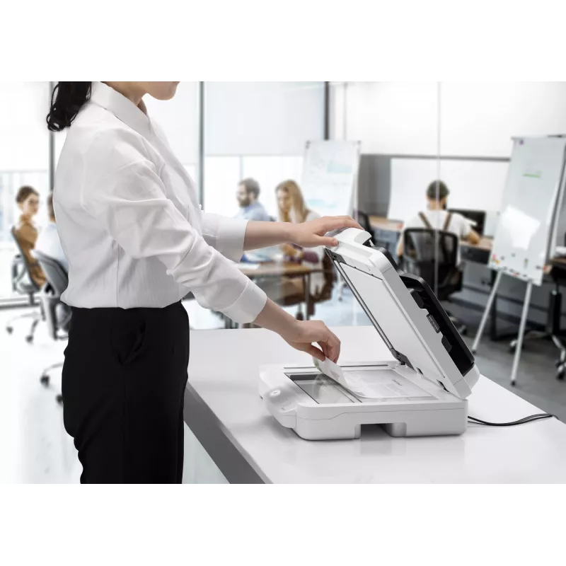 Epson WorkForce DS-1730 Plokščiasis ir ADF skaitytuvas 1200 x 1200 DPI A4 Juoda, Balta