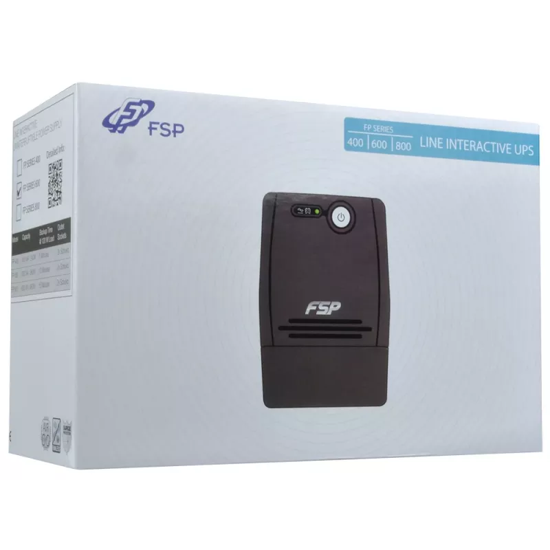 FSP FP 600 nepertraukiamo maitinimo šaltinis (UPS) 0,6 kVA 360 W 2 kintamosios srovės lizdai