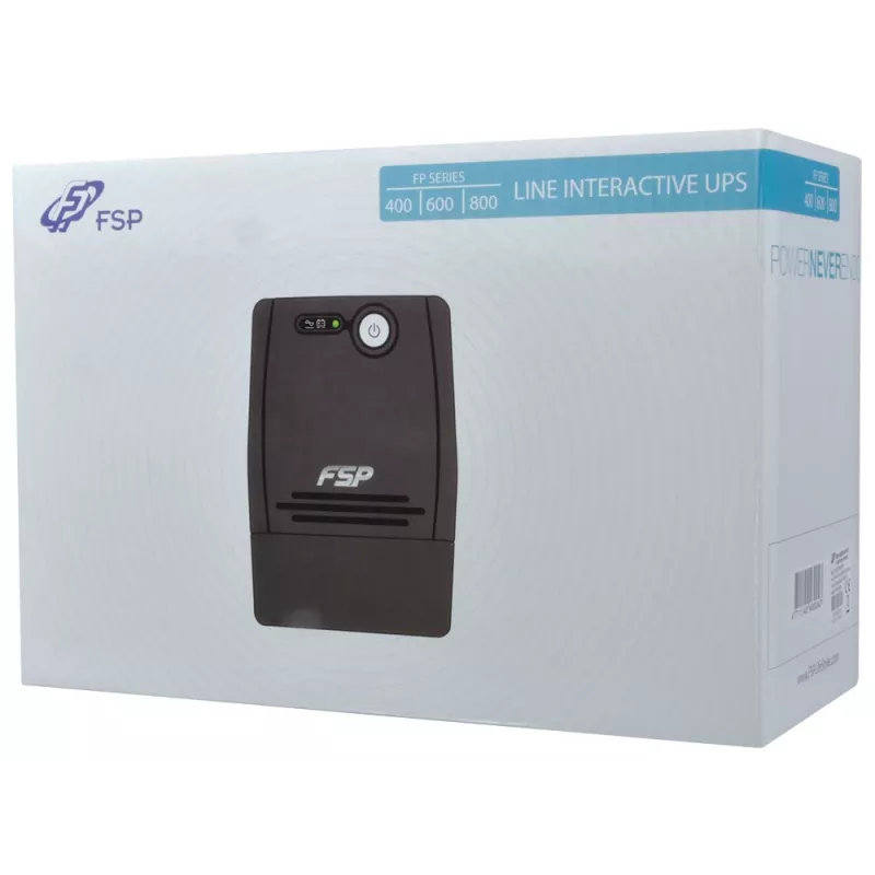 FSP FP 800 nepertraukiamo maitinimo šaltinis (UPS) 0,8 kVA 480 W 2 kintamosios srovės lizdai