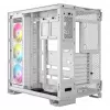CORSAIR PC korpusas - Icue Link 6500x RGB vidutinio bokšto dviejų kamerų baltas