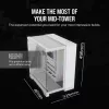 CORSAIR PC korpusas - Icue Link 6500x RGB vidutinio bokšto dviejų kamerų baltas