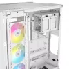 CORSAIR PC korpusas - Icue Link 6500x RGB vidutinio bokšto dviejų kamerų baltas
