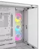 CORSAIR PC korpusas - Icue Link 6500x RGB vidutinio bokšto dviejų kamerų baltas