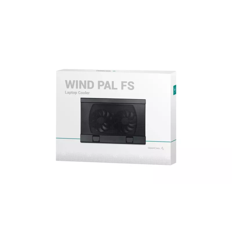 DEEPCOOL Wind Pal Fs nešiojamojo kompiuterio aušinimo stovas 1200 Rpm - juodas